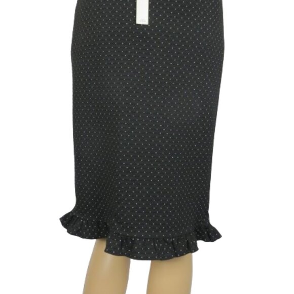 Max Studio Polka Dot Trumpet Skirt - Picture 7 of 9